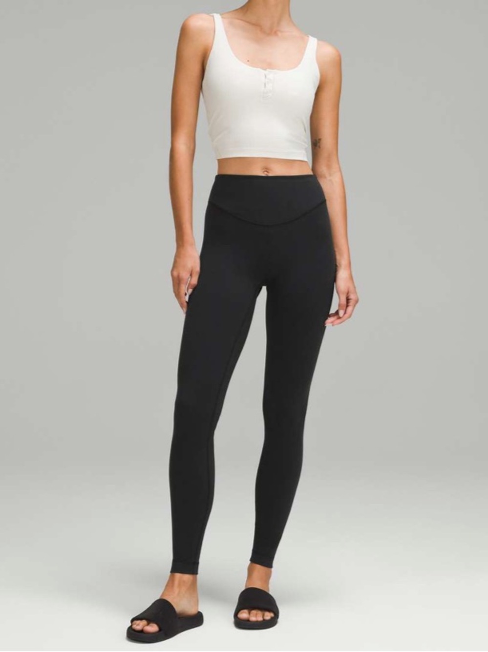 Lululemon Wunder Under SmoothCover High Rise Tight Leggings - 28” Black Size 8